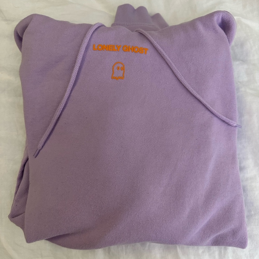 Lonely ghost lavender hoodie